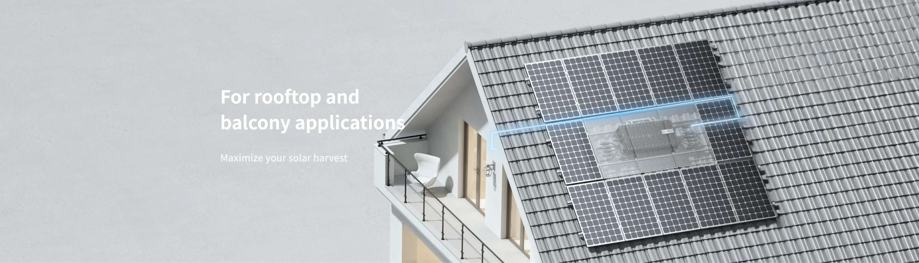 Microinverter for rooftop and balcony applications