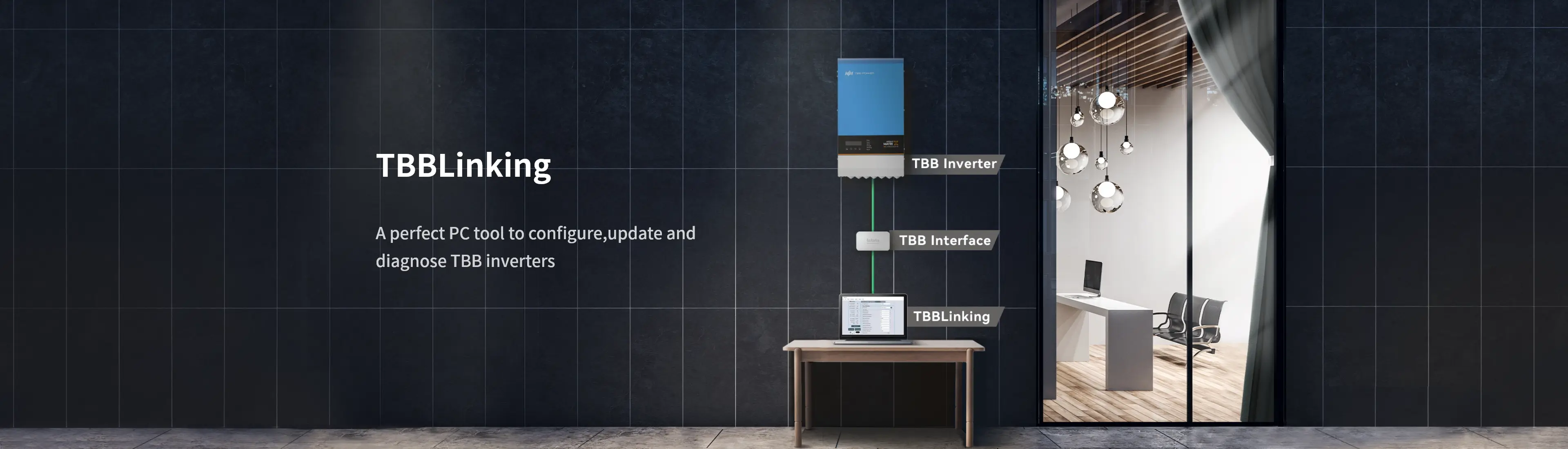 TBBLinking configuration tool for tbb solar power inverter applications