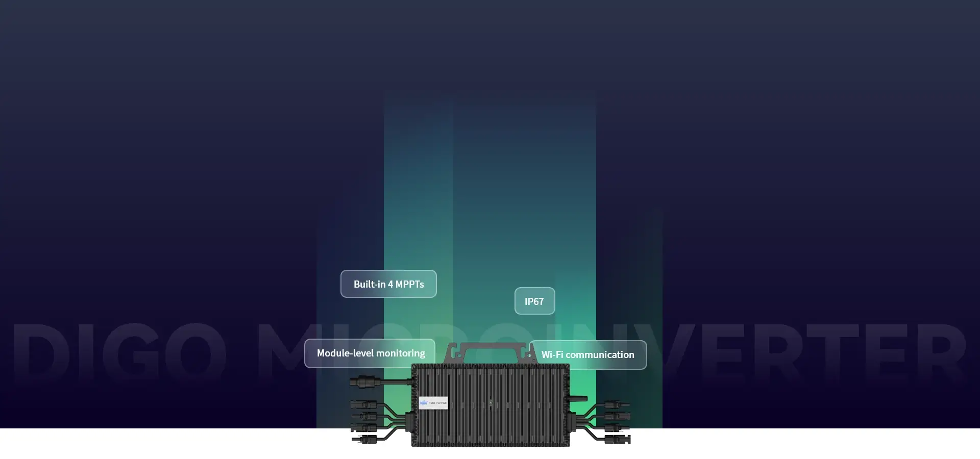 Microinverter for rooftop and balcony applications